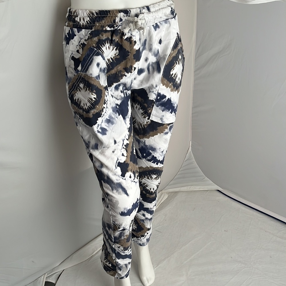 Free for Humanity multicolor tie dye cargo style jogger pants